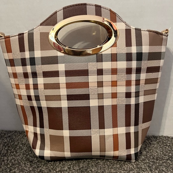 Tote purse, with handles and removable/adjustable shoulder strap. - Picture 1 of 9